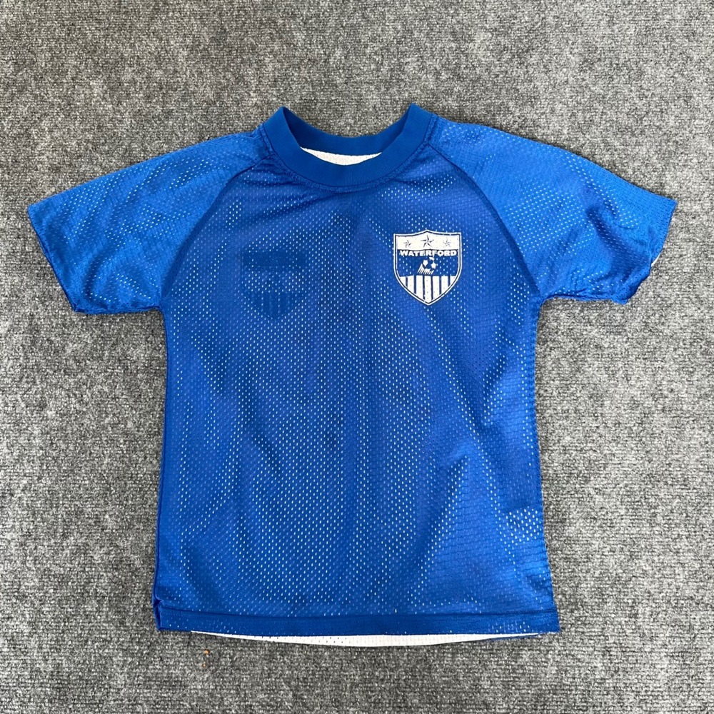 Badger Sport Waterford Soccer Jersey Reversible Blue White Mesh Youth Medium